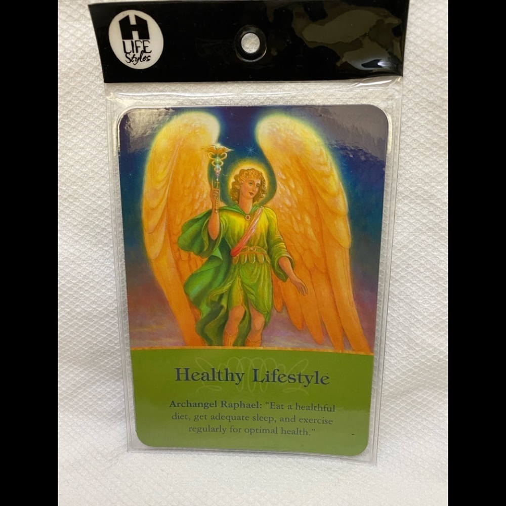 🔵4/$20 “HEALTHY LIFESTYLE” Power Thought Magnet From Healing Cards 5”x3 1/2”NIP
